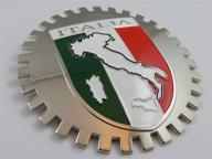 эмблема решётки "grille badge italia" из хромированного металла. логотип