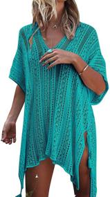 img 4 attached to Stay Chic at the Beach: Jeasona Women’s Crochet Dress Bathing Suit Cover Up