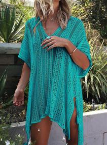 img 3 attached to Stay Chic at the Beach: Jeasona Women’s Crochet Dress Bathing Suit Cover Up