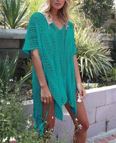 img 2 attached to Stay Chic at the Beach: Jeasona Women’s Crochet Dress Bathing Suit Cover Up