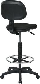 img 2 attached to Black Office Star Sculptured Foam Seat and Back Drafting Chair - 23 x 33 Inch