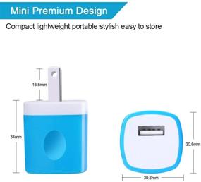 img 1 attached to 🔌 5-Pack USB Wall Adapter & Charger Cubes | Compatible with iPhone X/XR/8/7/6S Plus, Samsung Galaxy S10e/S10/S9, LG G8/G7 | 1A Travel Single Port Wall Charger Plug Charging Block Box