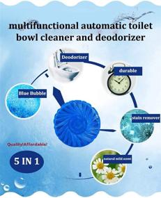 img 3 attached to Eco-Friendly Automatic Toilet Bowl Blue Bubble Scrubber Flusher Tablets: Long-Lasting Brusher for a Pure Lavatory (6 Counts)