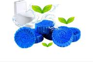 eco-friendly automatic toilet bowl blue bubble scrubber flusher tablets: long-lasting brusher for a pure lavatory (6 counts) logo