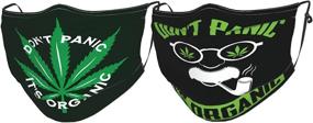 img 3 attached to Comfortable Washable Reusable Cotton Mouth Shield Covers with Don't Tread On Me Snake Flag Design