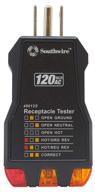 🔌 southwire 40012s receptacle tester - black, tools & equipment logo