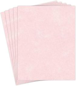 img 4 attached to 💌 Premium Pink Ice Stationery Parchment Paper, Ideal for Writing, Certificates, Menus, and Wedding Invitations - 24Lb Bond Paper, 8.5 x 11", 50 Sheets/Pack