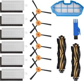 img 4 attached to 🧹 Doitby Replacement Parts for Ecovacs Deebot N79/N79s/N79w/DN622/Deebot 500 Robotic Vacuum: 2 Main Brushes + 6 Filters + 6 Side Brushes + 1 Primary Filter