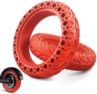 🛴 xiaomi m365/pro 8.5 inch solid tire - solid honeycomb replacement tires for electric scooter front/rear wheel, colored non-slip, anti puncture tire accessories logo