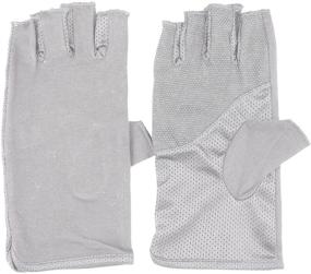 img 4 attached to Lightweight Breathable Fingerless Driving Gloves: Essential Men's Accessories