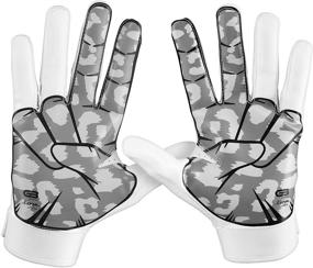 img 3 attached to Grip Boost Pro Elite Peace, Shaka, and Hook 'Em Football Gloves - Adult Sizes