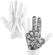 grip boost pro elite peace, shaka, and hook 'em football gloves - adult sizes logo