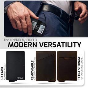 img 3 attached to FIDELO Minimalist Wallet: Perfect Men's Accessory for Style and Practicality