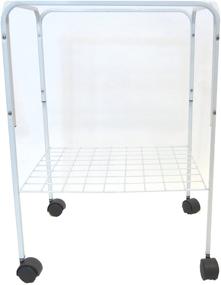 img 1 attached to YML 4924WHT Bird Cage Stand - Elegant White Stand for Optimal Bird Care