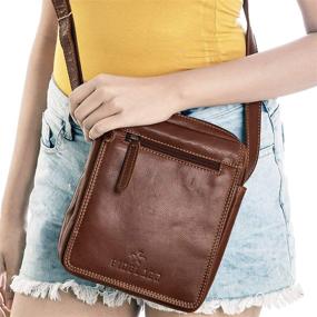 img 2 attached to 👜 Stylish and Practical: Finelaer Leather Sling Purse Crossbody Bags for Women