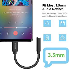 img 2 attached to Benfei USB-C to 3.5mm Headphone Jack Adapter [Hi-Res DAC] for iPad Pro 2018/2019, Pixel 2/XL/3, Samsung S10/S8/S9/Note 8 - Black