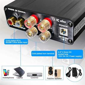 img 2 attached to 🔊 FX AUDIO 2-х канальный усилитель мощности 160W x2 TDA7498E, предусилительное управление с помощью TL082X2 NE5532X1 и фильтром питания постоянного тока – Мини Hi-Fi класс D усилитель для пассивных домашних колонок (Серебро)