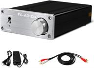 🔊 fx audio 2 channel amplifier 160w x2 tda7498e power preamp control tl082x2 ne5532x1 with dc power filter - mini hi-fi class d amplifier for home passive speakers (silver) logo