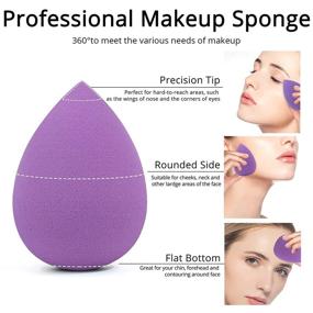 img 3 attached to 💄 BEAKEY 5 Pcs Makeup Sponge Set: Flawlessly Blend Liquid, Cream, and Powder for a Gorgeous Finish!