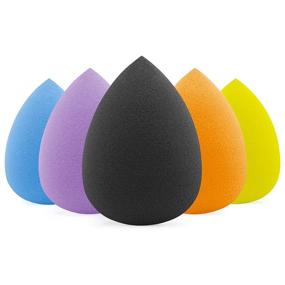 img 4 attached to 💄 BEAKEY 5 Pcs Makeup Sponge Set: Flawlessly Blend Liquid, Cream, and Powder for a Gorgeous Finish!