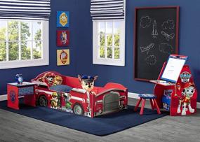 img 2 attached to Delta Children Wooden Toddler Bed, Nick Jr. PAW Patrol