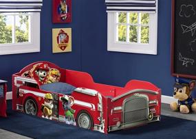 img 3 attached to Delta Children Wooden Toddler Bed, Nick Jr. PAW Patrol