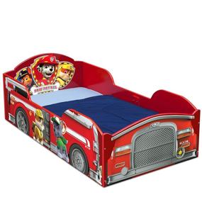 img 4 attached to Delta Children Wooden Toddler Bed, Nick Jr. PAW Patrol