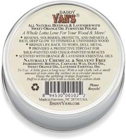 img 2 attached to 🐝 Daddy Van's Lavender & Sweet Orange Oil Beeswax Furniture Polish: Chemical-Free Wood Wax Conditioner for Petroleum Distillate-Free Care - One Tin