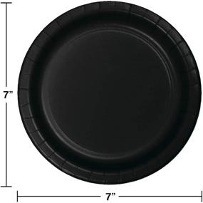 img 1 attached to 🍽️ Creative Converting Value Pack 7-inch Black Velvet Round Paper Plates - Perfect for Desserts!