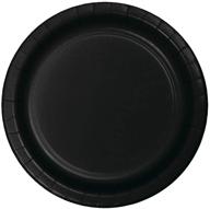 🍽️ creative converting value pack 7-inch black velvet round paper plates - perfect for desserts! logo
