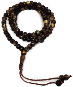 img 4 attached to Enhancing Islamic Devotion: AMN106 Muslim Tasbih 99 📿 Beads for Dhikr and Prayer with Engraved Allah Muhammad Names