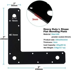 img 3 attached to 🔧 Furniture Bracket with Enhanced Length and Thickness for Efficient Mending