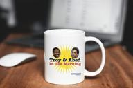 ☕ morning community mug by troy abe logo