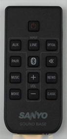 img 1 attached to 📱 Enhanced Factory-New Remote Control WIR113001-FA05 | Compatible with Sanyo FWSA205E Sound Base featuring Bluetooth Wireless Connectivity