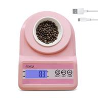 🍳 jxcoop pink digital food scale, 22lb kitchen scale for food ounces and grams, high precision 1g/0.1oz, tare function, backlit lcd, touch button, ideal for cooking and baking logo