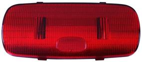 img 1 attached to GG Grand General 69025 Red Oval Dome Light Lens For Peterbilt 379/389 2006 Up