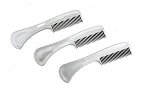 img 4 attached to 🧔 G.B.S Ultimate and Unbreakable Beard Mustache Comb - Fine Toothed, Small Pocket Size, Metallic Gray (3 Pack)