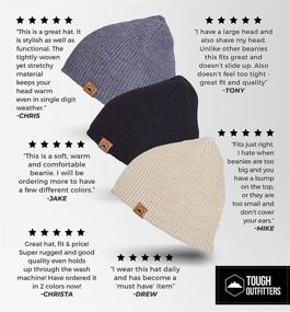 img 2 attached to Winter Beanie Knit Hats Unisex - Daily Ribbed Cap - Cozy & Fashionable Toboggan Skull Caps for Cold Weather