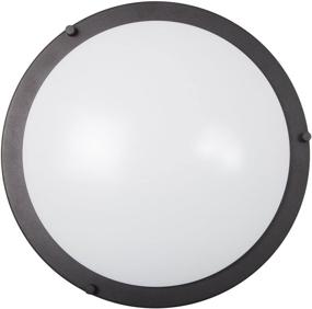 img 3 attached to 🔆 Maxxima LED Flush Mount Ceiling Light Fixture, 14" Black Round Light - Dimmable, Warm White, 1650 Lumens, 3000K