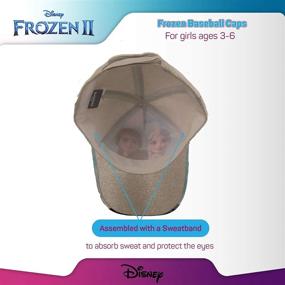 img 1 attached to 🧢 Disney Elsa & Anna Frozen Girls Cotton Baseball Cap (Toddler/Little Girls) - Enhanced for SEO