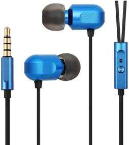 img 4 attached to 🎧 GGMM C700-Blue Earbuds - Wired Noise Isolating Headphones with Microphone, Heavy Deep Bass, Fits All 3.5mm Interface Devices