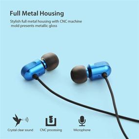 img 3 attached to 🎧 GGMM C700-Blue Earbuds - Wired Noise Isolating Headphones with Microphone, Heavy Deep Bass, Fits All 3.5mm Interface Devices