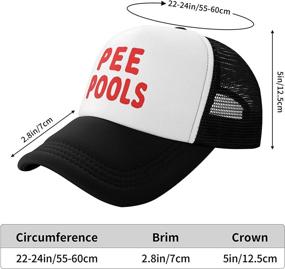 img 2 attached to 🧢 NVJUI JUFOPL Men's Baseball Cap Mesh Back Snapback Funny Trucker Hat - Premium SEO-optimized Product Name