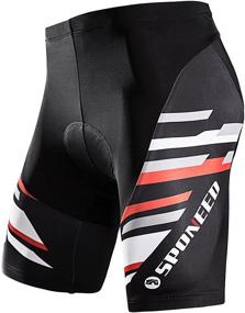 img 4 attached to 🚴 Men's Cycling Shorts | Padded Bike Tights | Sponeed Cycle Pants