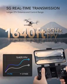 img 3 attached to 🚁 Ruko F11 Foldable GPS Drones with 4K Camera for Adults | Quadcopter with 30-Min Flight Time | Brushless Motor | 5G FPV Transmission | Follow Me | Auto Return Home | Long Control Range Drone for Beginners
