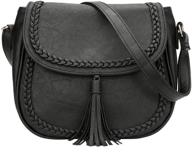 👜 kkxiu women's casual crossbody handbags z in black - optimized for crossbody bags, handbags & wallets logo