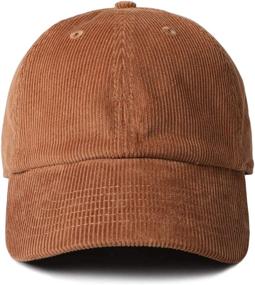 img 4 attached to MIRMARU Classic Corduroy Baseball Adjustable Sports & Fitness for Team Sports