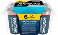 🔋 батареи rayovac d - долговечные щелочные батареи типа d (упаковка из 6 штук) логотип