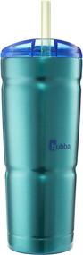 img 4 attached to 🍹 Bubba Envy S Island Teal Tumbler: 24 oz Vacuum-Insulated Stainless Steel with Straw