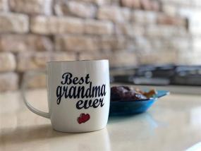 img 3 attached to World's Best Grandma Ever Coffee Mug - Triple Gifted Mug for Grandsons and Granddaughters, Perfect Birthday and Christmas Gifts for Greatest Grandparents, Mothers Day Mug for Grandkids, Grandchildren - Unique Gift Cups